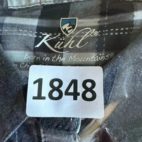 Kuhl Kiley Vintage Indigo Sail Blue Chambray Denim Tie Waist Dress SZ S #1848 - Picture 16 of 16